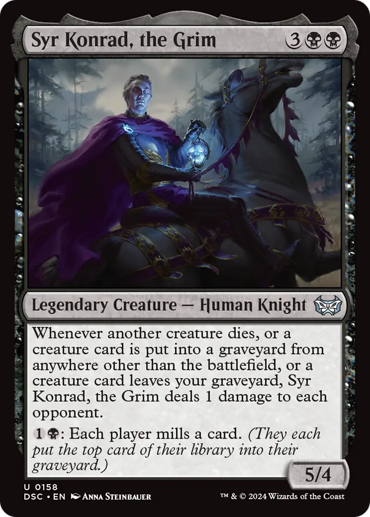 Syr Konrad, The Grim [Duskmourn: House Of Horror Commander] 1