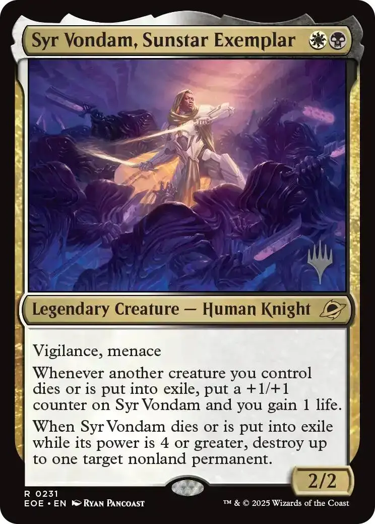 Syr Vondam, Sunstar Exemplar (Promo Pack) [Edge Of Eternities Promo Pack] 1