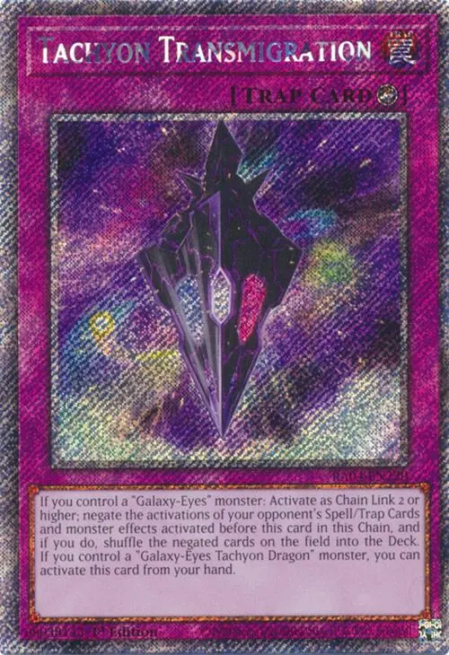 Tachyon Transmigration [Ra04-En220] Platinum Secret Rare 1