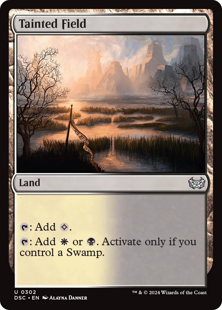 Tainted Field [Duskmourn: House Of Horror Commander] 1