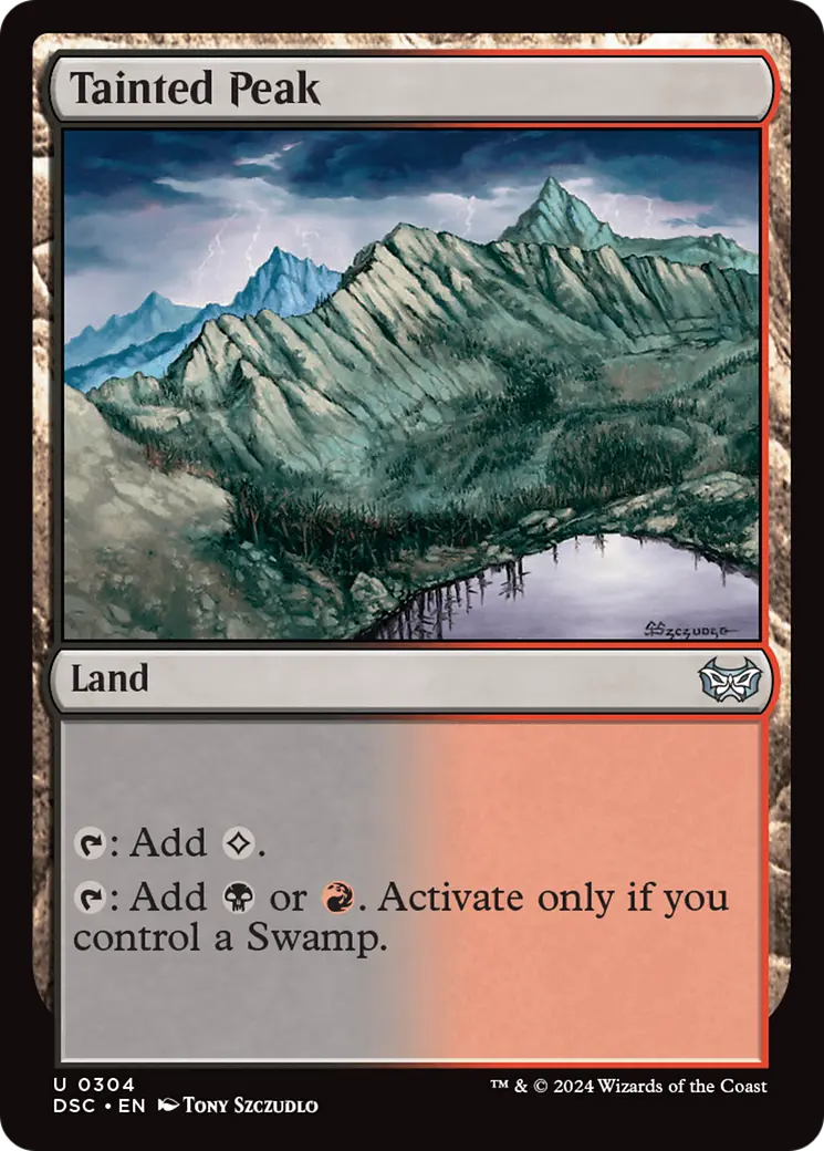 Tainted Peak [Duskmourn: House Of Horror Commander] 1