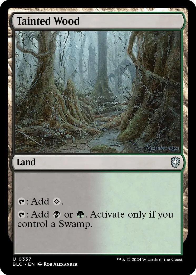 Tainted Wood [Bloomburrow Commander] 1
