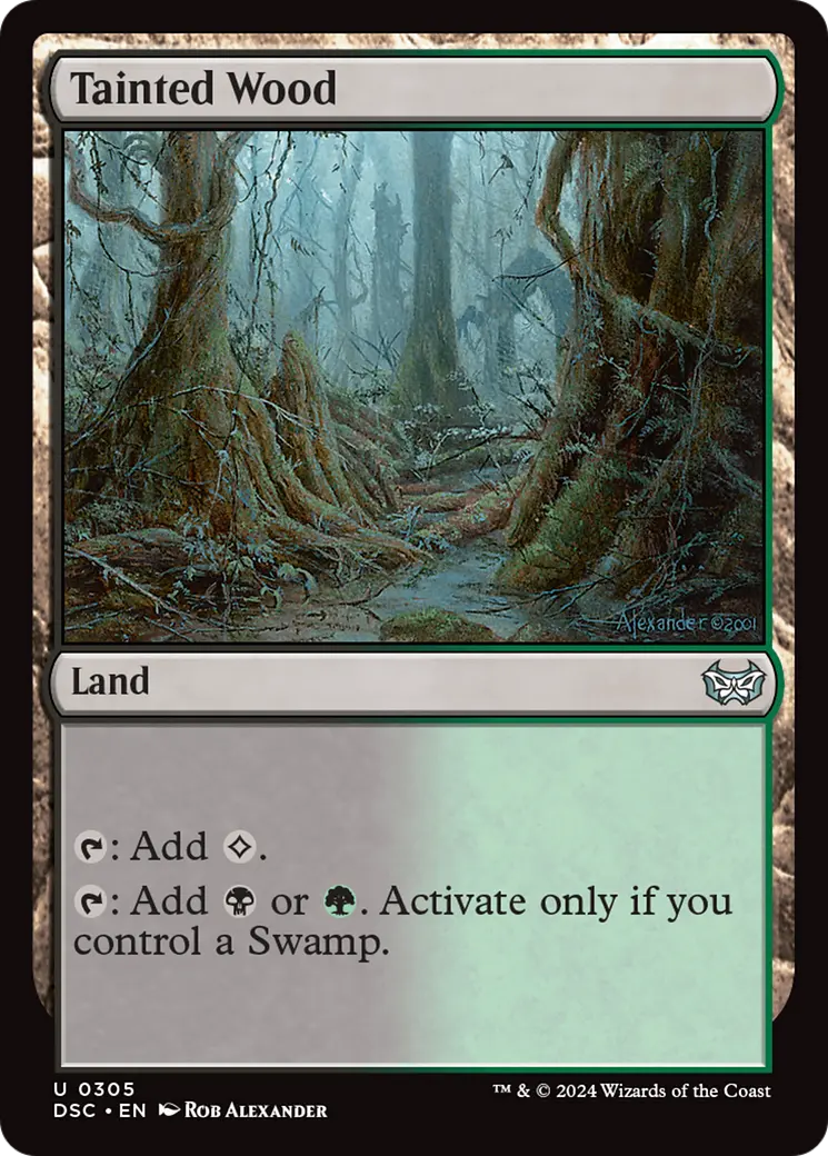Tainted Wood [Duskmourn: House Of Horror Commander] 1