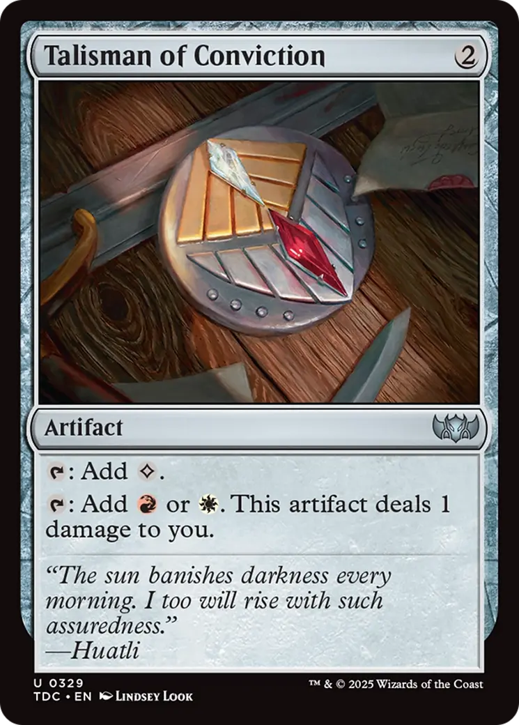 Talisman Of Conviction [Tarkir: Dragonstorm Commander] 1