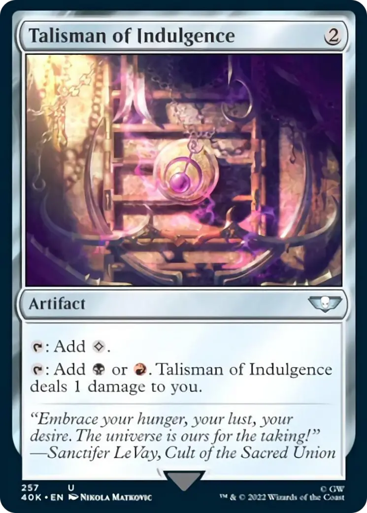 Talisman Of Indulgence [Universes Beyond: Warhammer 40,000] 1