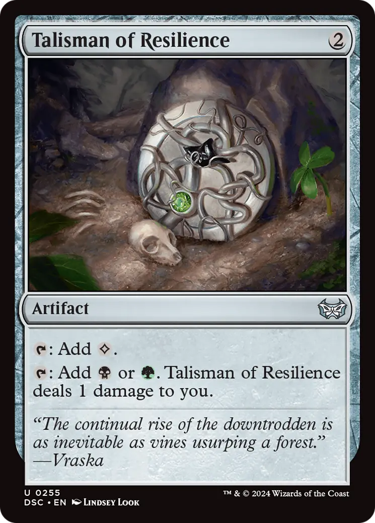 Talisman Of Resilience [Duskmourn: House Of Horror Commander] 1
