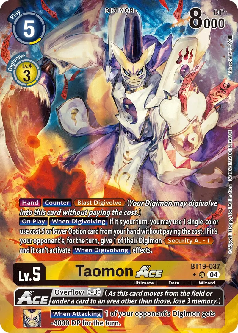 Taomon Ace [Bt19-037] (Alternate Art) [Release Special Booster Ver.2.5] 1