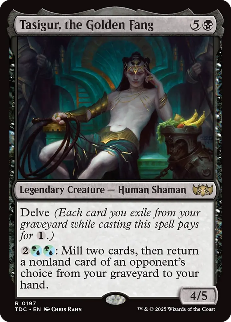 Tasigur, The Golden Fang [Tarkir: Dragonstorm Commander] 1