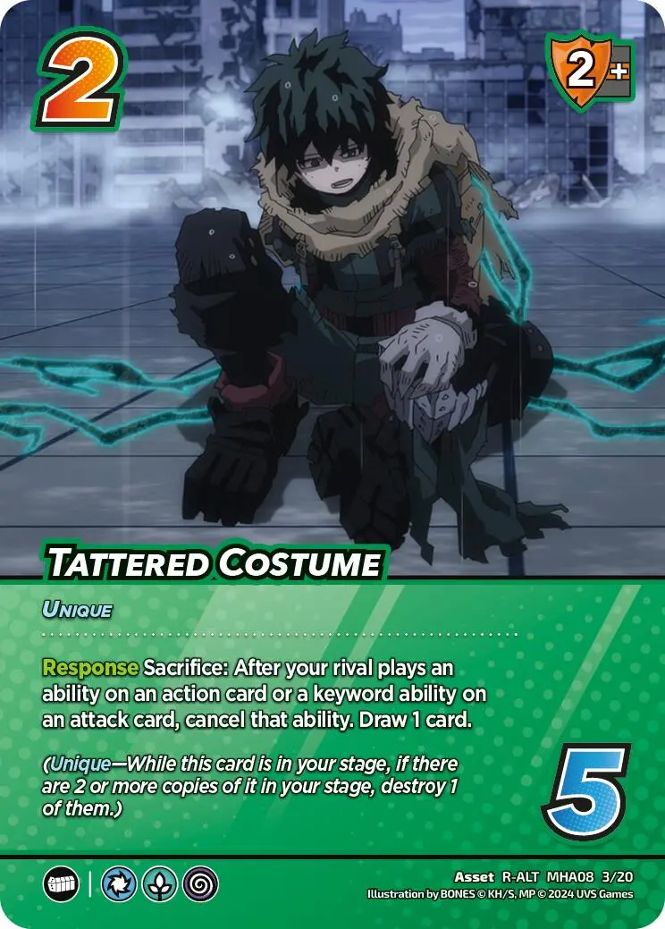 Tattered Costume (Alternate Art) [Challenger Series: My Hero Academia - Dark Hero Arc] 1