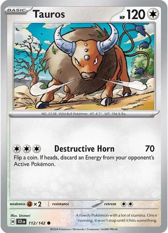 Tauros (112/142) [Scarlet & Violet: Stellar Crown] 1