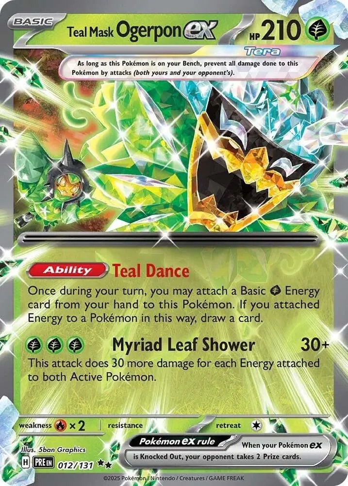 Teal Mask Ogerpon Ex (012/131) [Scarlet & Violet: Prismatic Evolutions] 1
