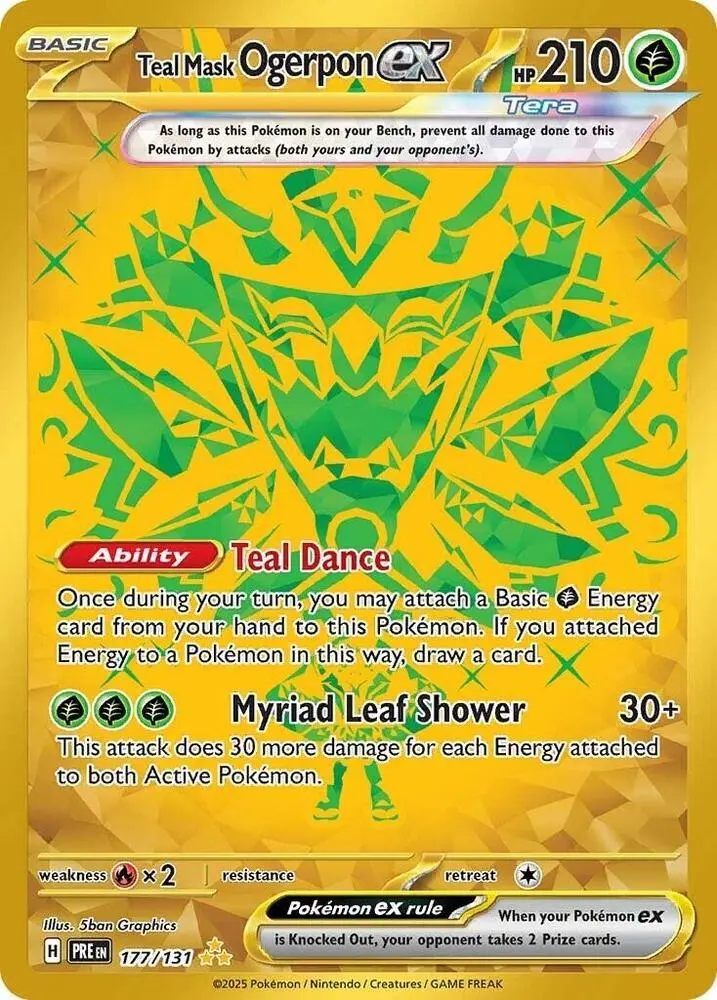 Teal Mask Ogerpon Ex (177/131) [Scarlet & Violet: Prismatic Evolutions] 1