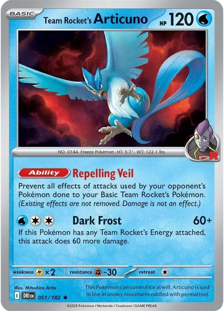 Team Rocket's Articuno (051/182) [Scarlet & Violet: Destined Rivals] 1
