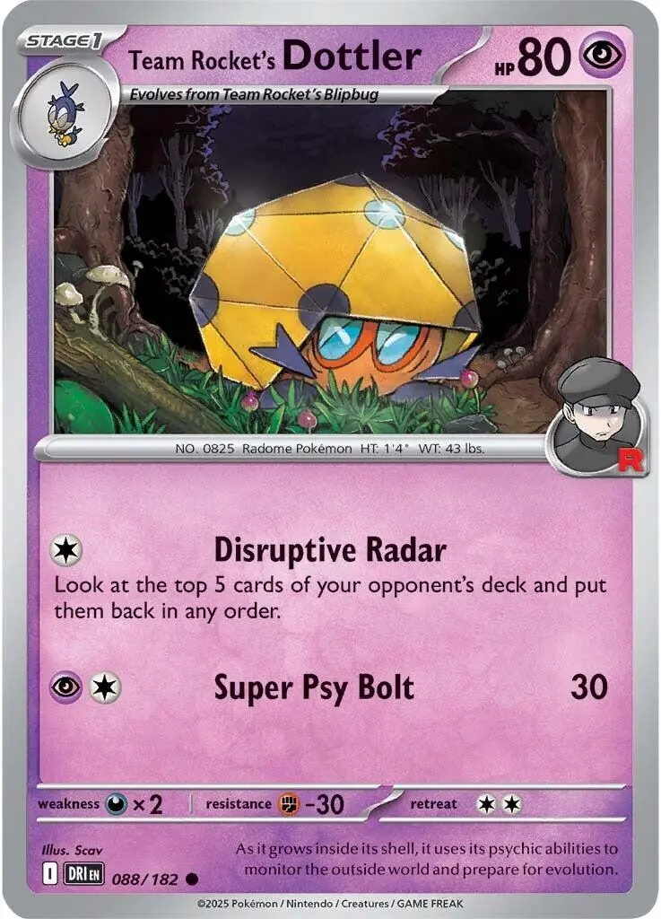 Team Rocket's Dottler (088/182) [Scarlet & Violet: Destined Rivals] 1