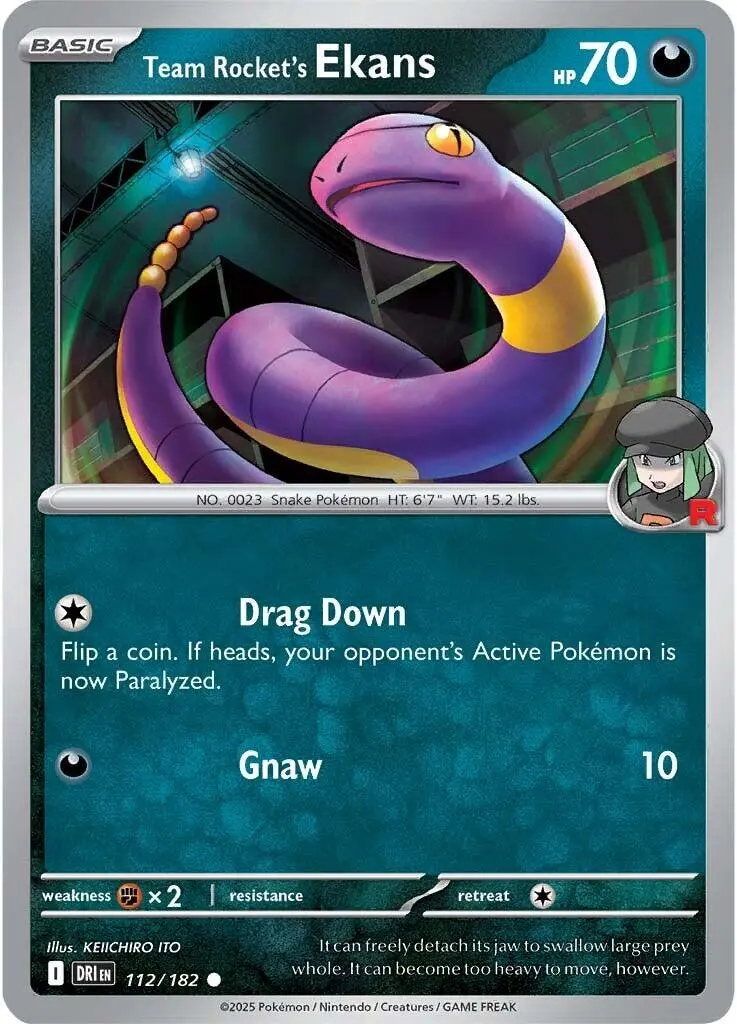 Team Rocket's Ekans (112/182) [Scarlet & Violet: Destined Rivals] 1