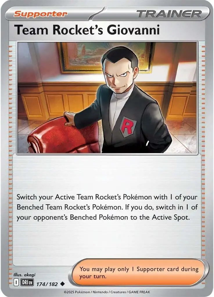 Team Rocket's Giovanni (174/182) [Scarlet & Violet: Destined Rivals] 1