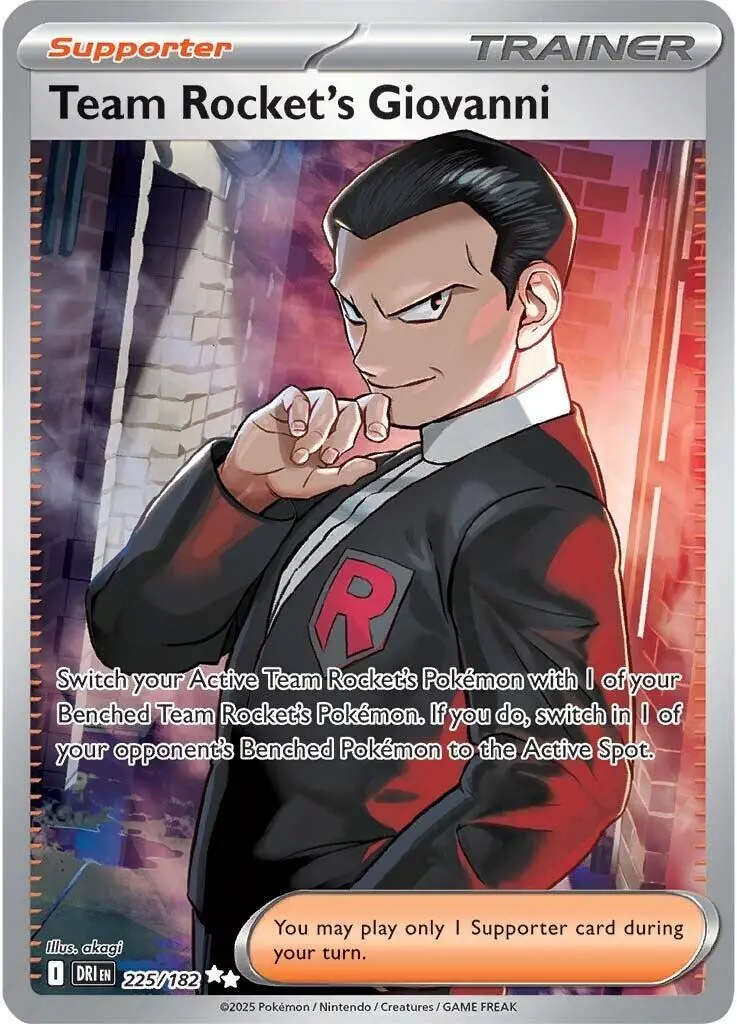 Team Rocket's Giovanni (225/182) [Scarlet & Violet: Destined Rivals] 1