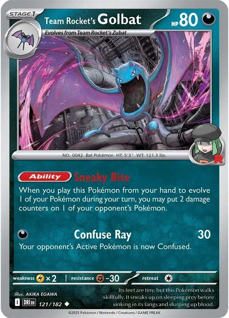 Team Rocket's Golbat (121/182) [Scarlet & Violet: Destined Rivals] 1
