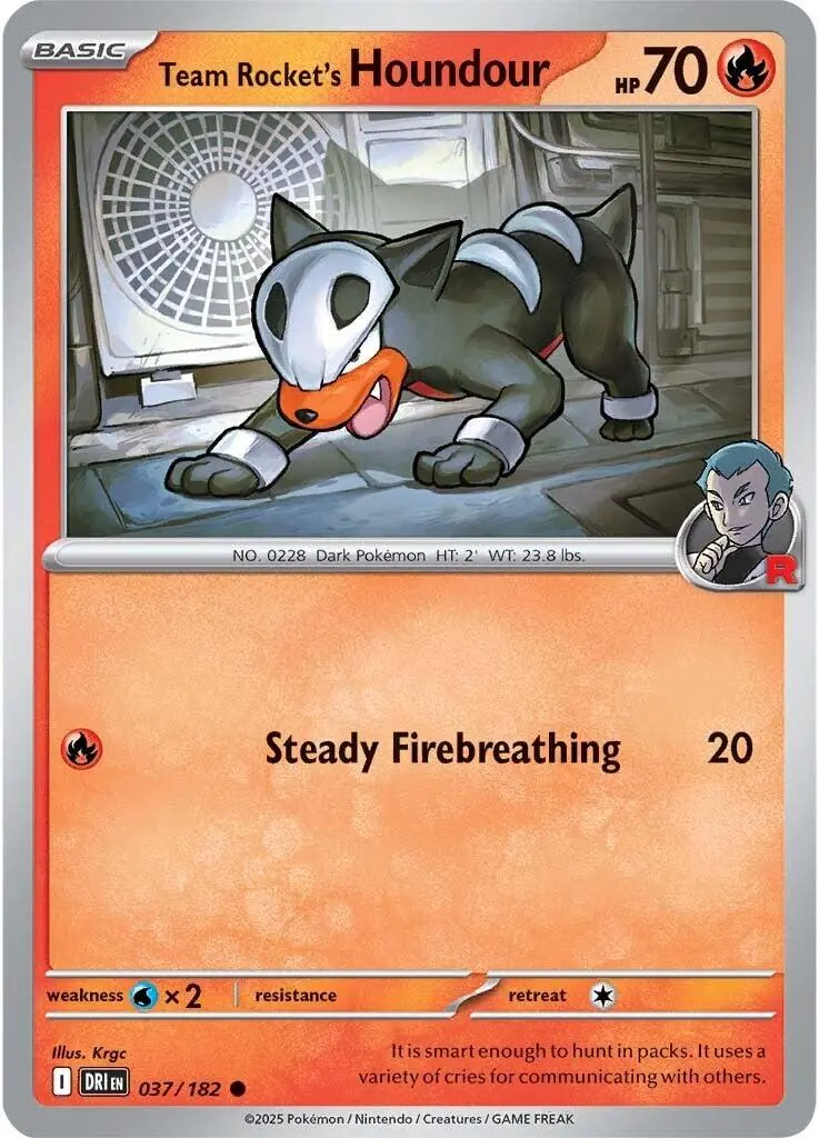 Team Rocket's Houndour (037/182) [Scarlet & Violet: Destined Rivals] 1