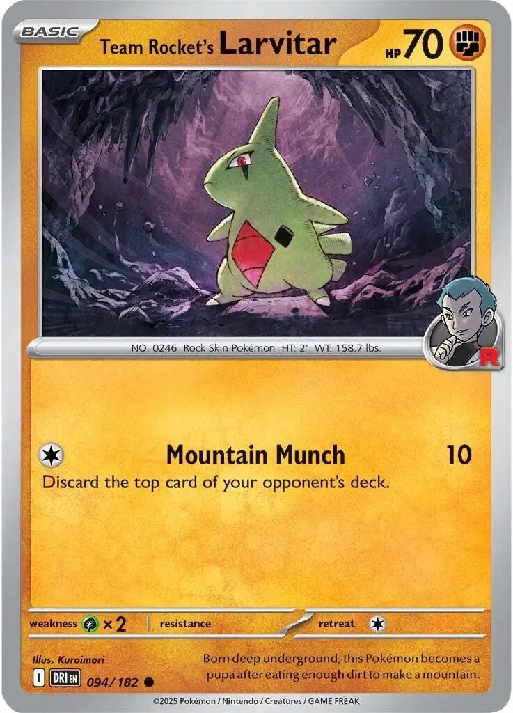 Team Rocket's Larvitar (094/182) [Scarlet & Violet: Destined Rivals] 1