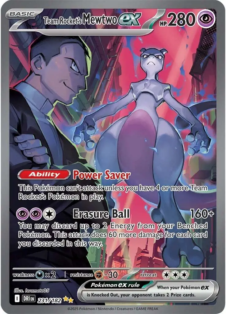 Team Rocket's Mewtwo Ex (231/182) [Scarlet & Violet: Destined Rivals] 1