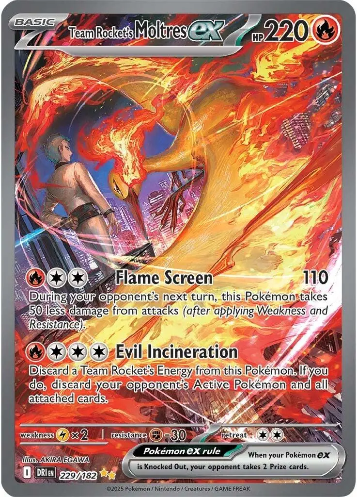 Team Rocket's Moltres Ex (229/182) [Scarlet & Violet: Destined Rivals] 1