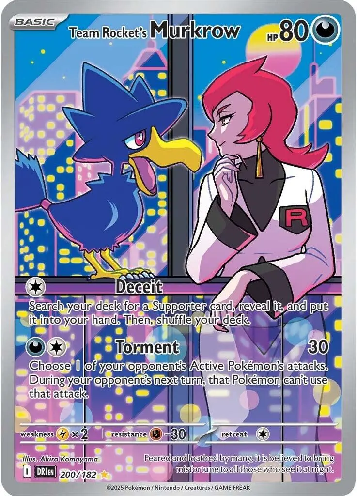 Team Rocket's Murkrow (200/182) [Scarlet & Violet: Destined Rivals] 1