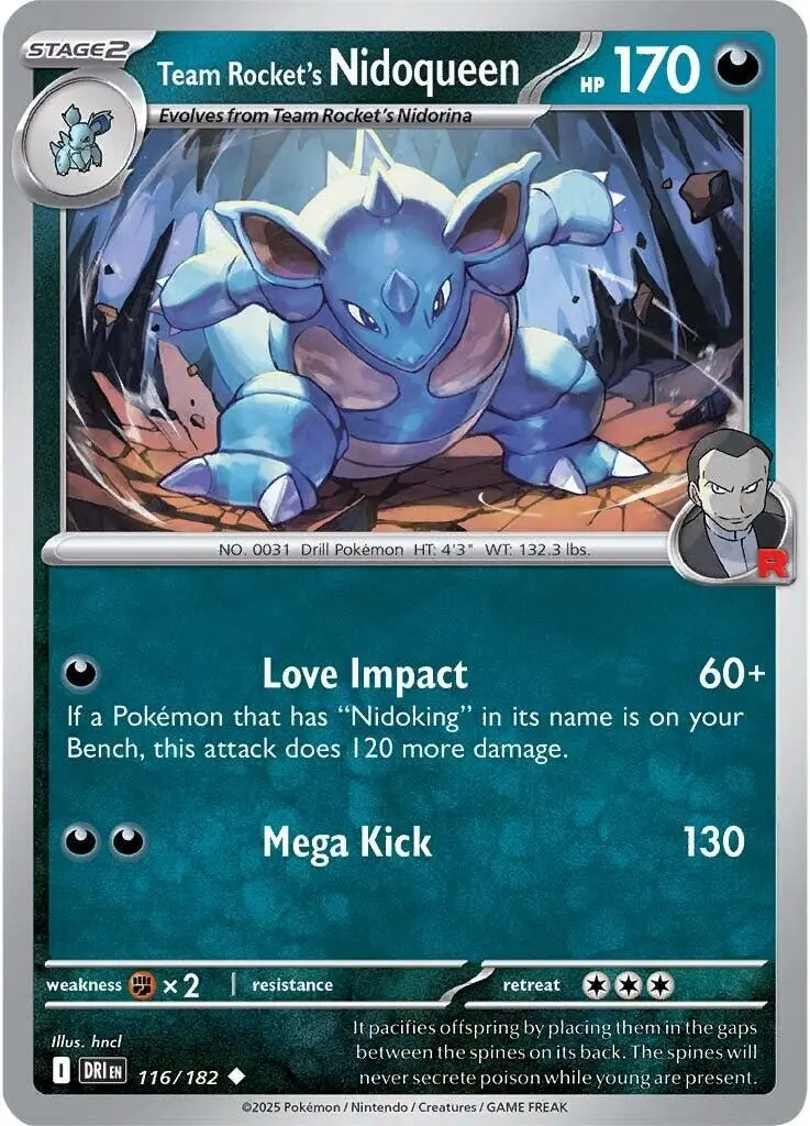 Team Rocket's Nidoqueen (116/182) [Scarlet & Violet: Destined Rivals] 1