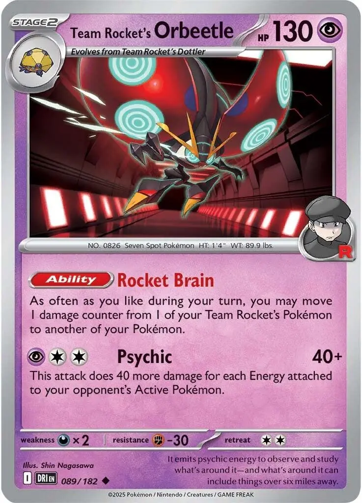 Team Rocket's Orbeetle (089/182) [Scarlet & Violet: Destined Rivals] 1
