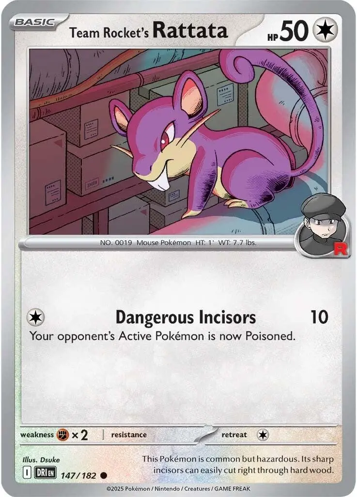 Team Rocket's Rattata (147/182) [Scarlet & Violet: Destined Rivals] 1