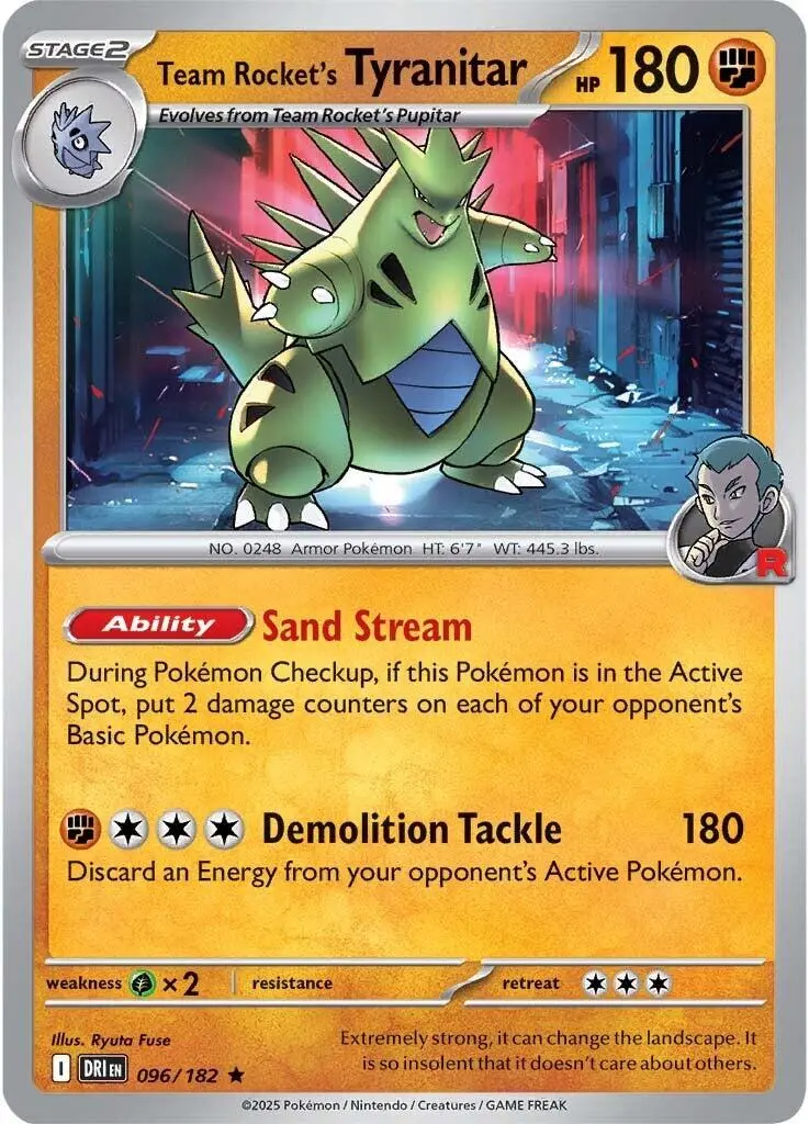 Team Rocket's Tyranitar (096/182) [Scarlet & Violet: Destined Rivals] 1