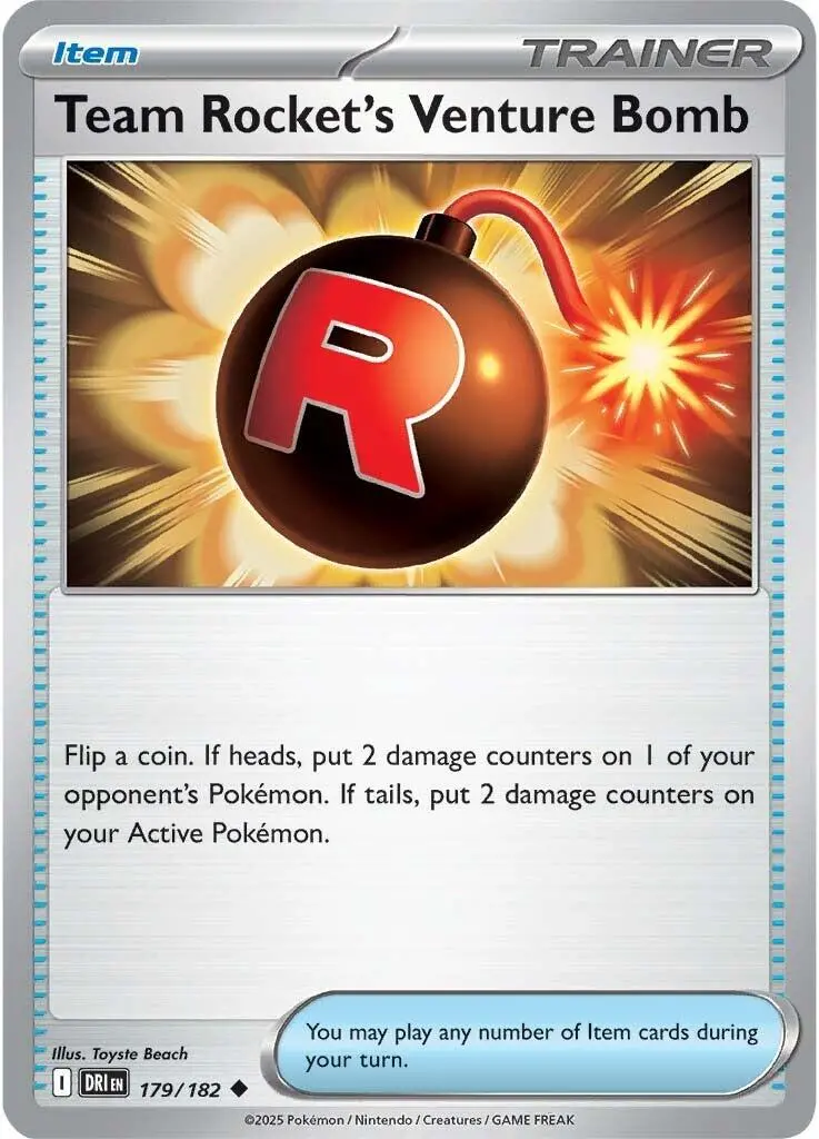 Team Rocket's Venture Bomb (179/182) [Scarlet & Violet: Destined Rivals] 1