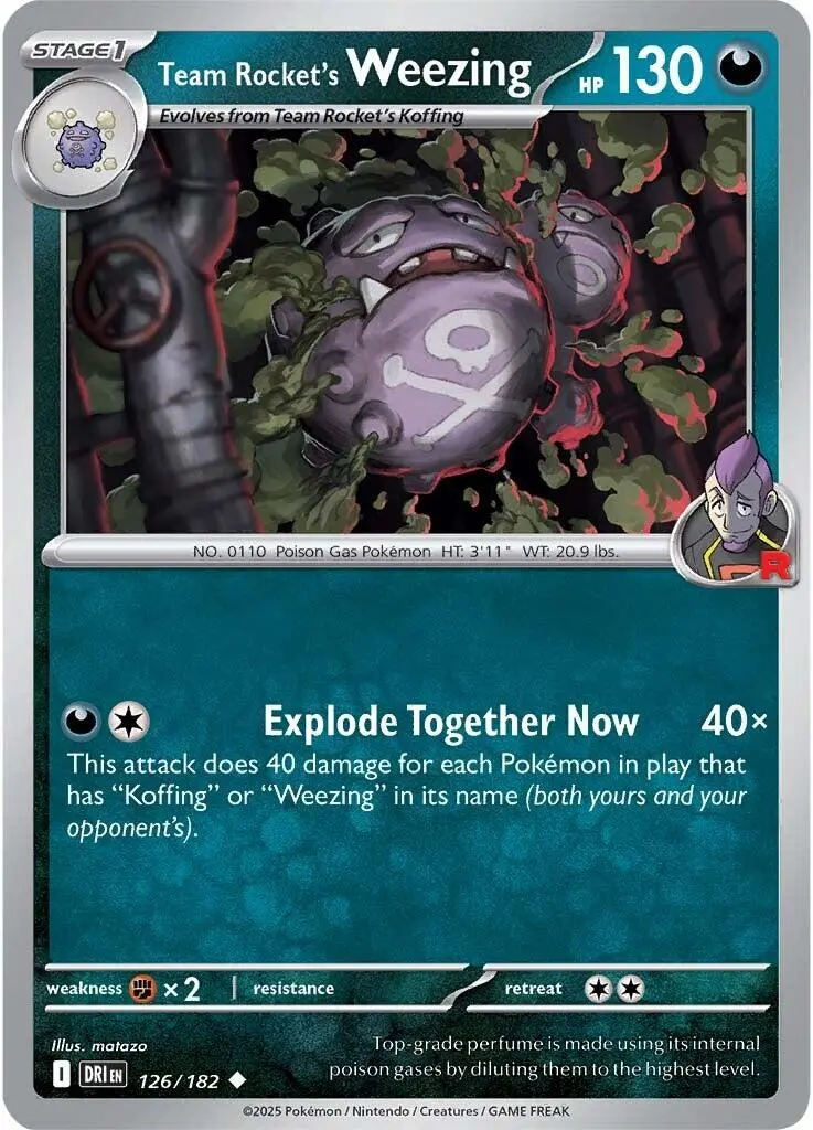 Team Rocket's Weezing (126/182) [Scarlet & Violet: Destined Rivals] 1