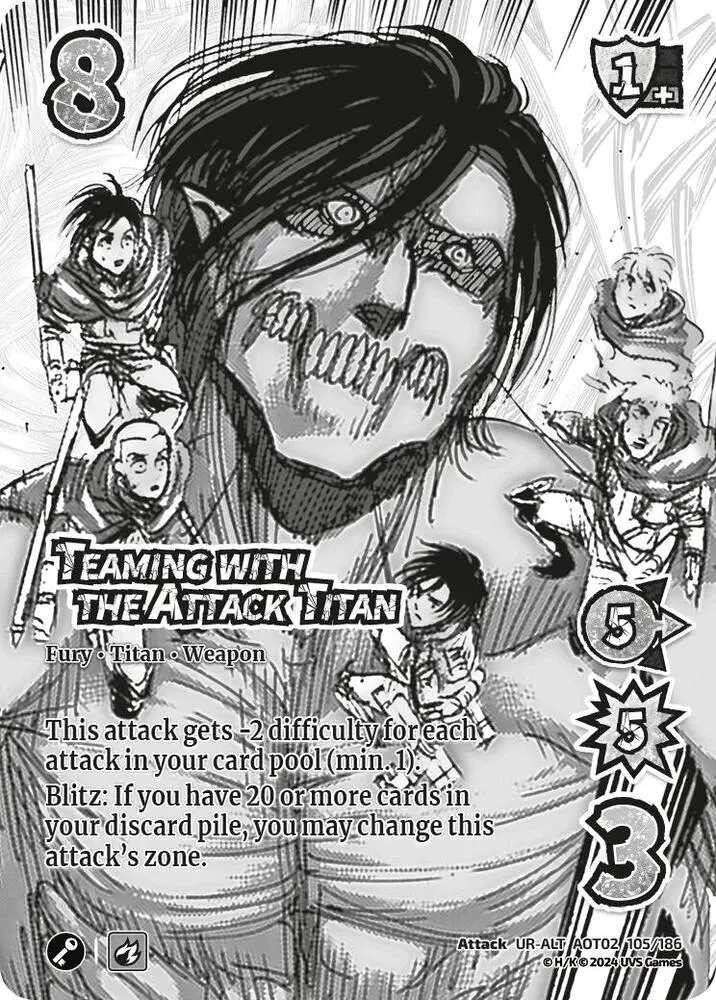 Teaming With The Attack Titan (Alternate Art) - Attack On Titan: Origins Of Power (Aot02) 1