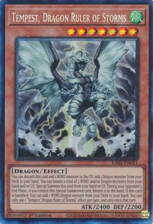Tempest, Dragon Ruler Of Storms (Cr) [Ra03-En011] Prismatic Collector's Rare 1