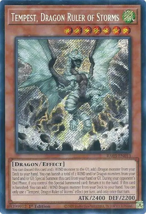 Tempest, Dragon Ruler Of Storms (Secret Rare) [Ra03-En011] Secret Rare 1