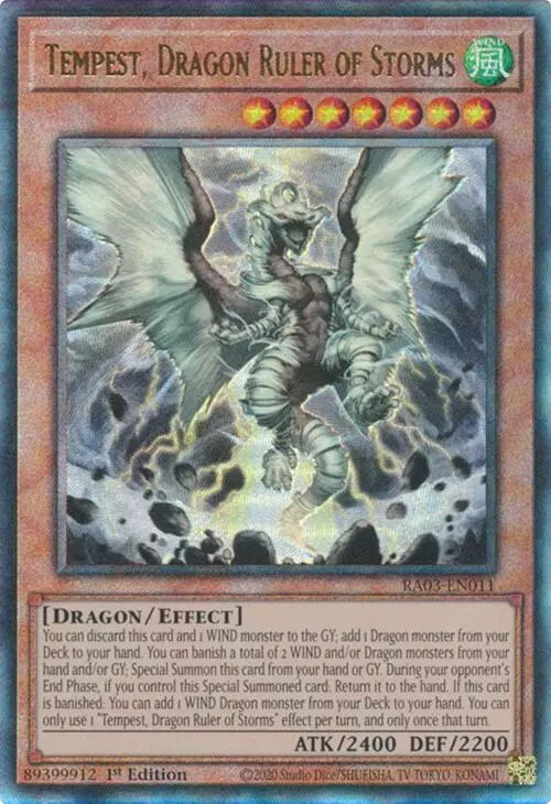 Tempest, Dragon Ruler Of Storms (Utr) [Ra03-En011] Prismatic Ultimate Rare 1