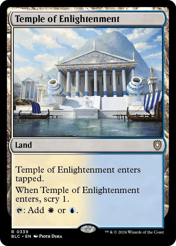 Temple Of Enlightenment [Bloomburrow Commander] 1