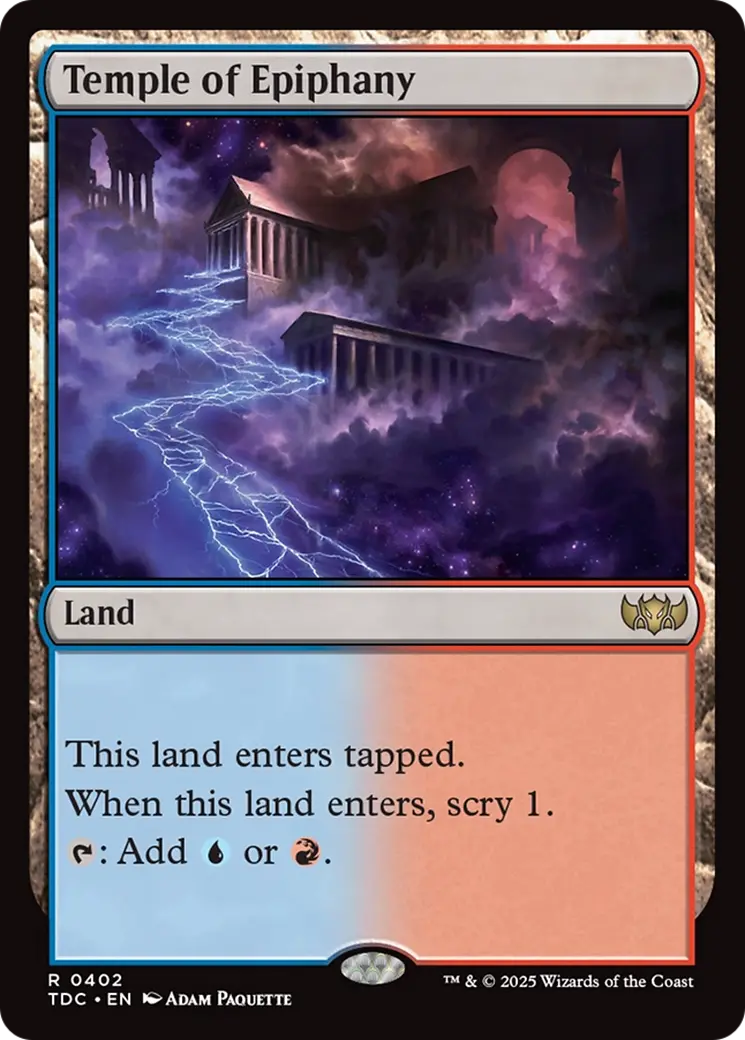 Temple Of Epiphany [Tarkir: Dragonstorm Commander] 1