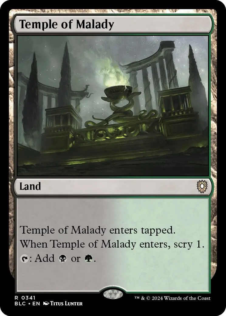 Temple Of Malady [Bloomburrow Commander] 1