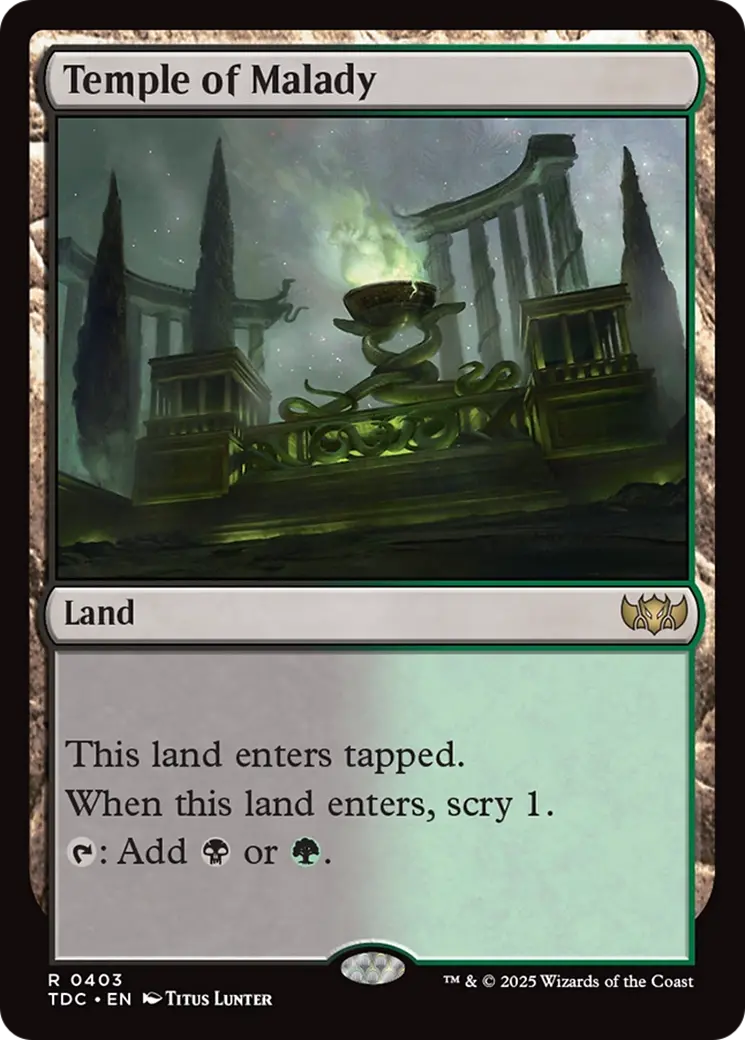 Temple Of Malady [Tarkir: Dragonstorm Commander] 1