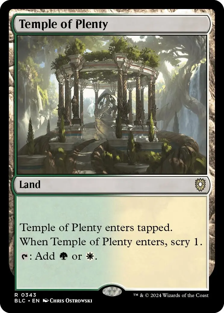 Temple Of Plenty [Bloomburrow Commander] 1
