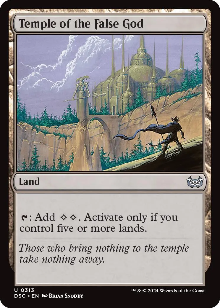 Temple Of The False God [Duskmourn: House Of Horror Commander] 1