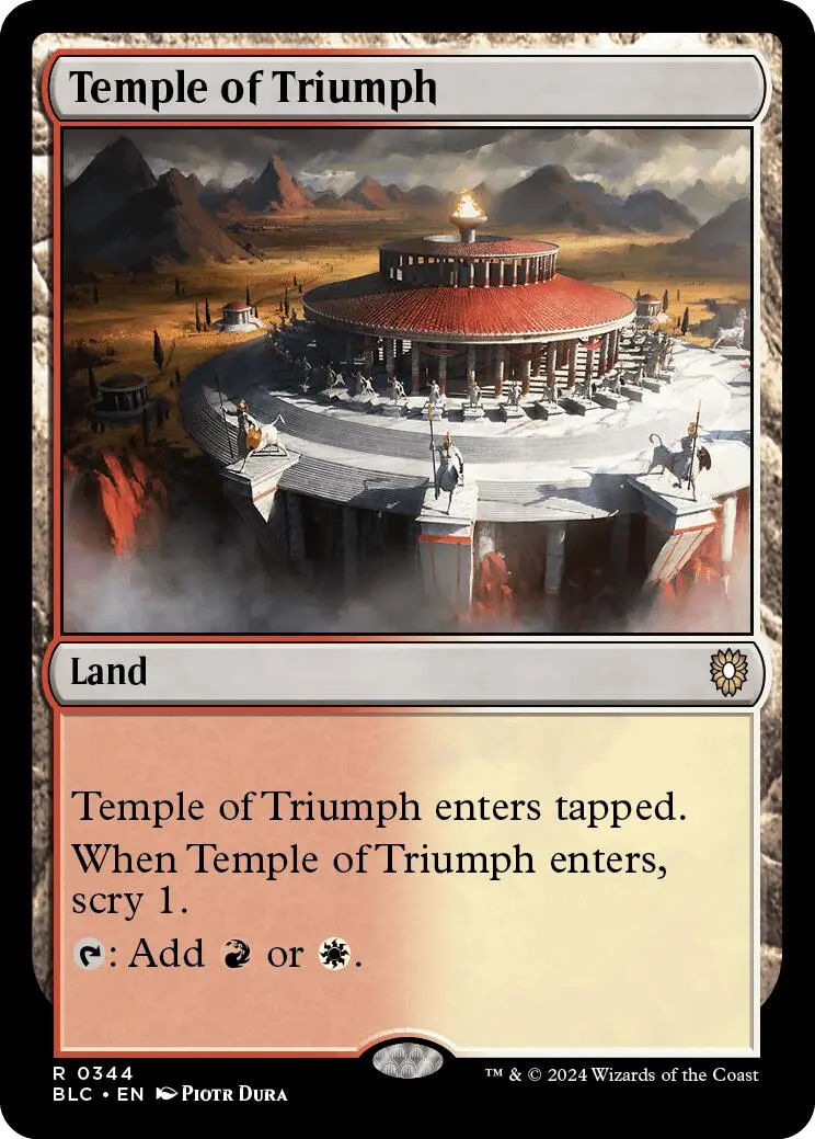 Temple Of Triumph [Bloomburrow Commander] 1