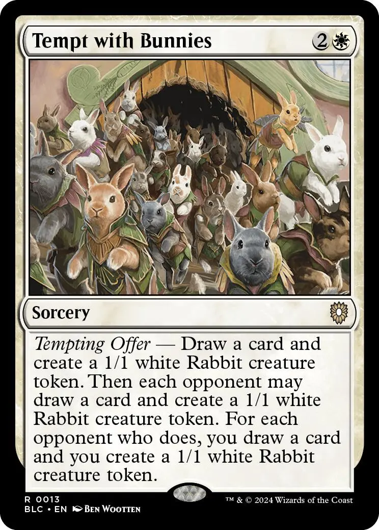 Tempt With Bunnies [Bloomburrow Commander] 1