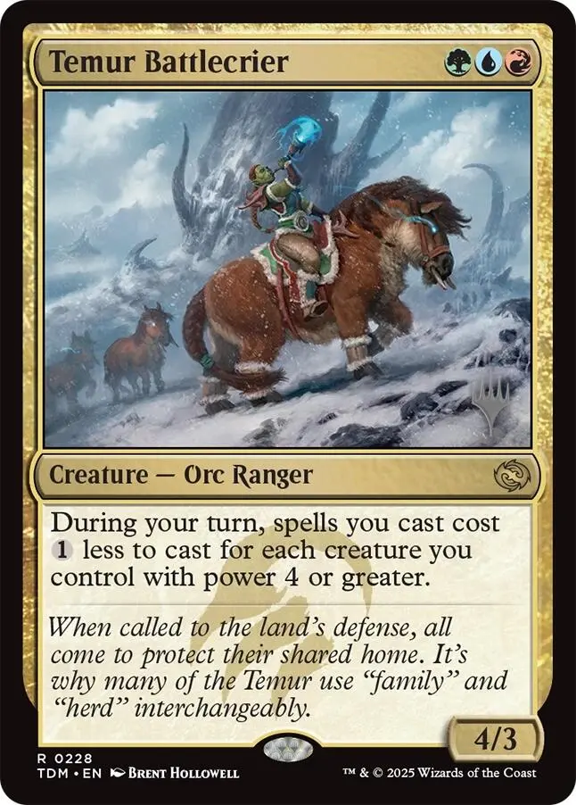 Temur Battlecrier (Promo Pack) [Tarkir: Dragonstorm Promos] 1
