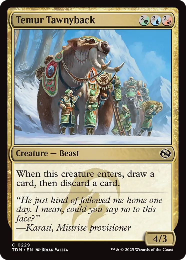Temur Tawnyback [Tarkir: Dragonstorm] 1