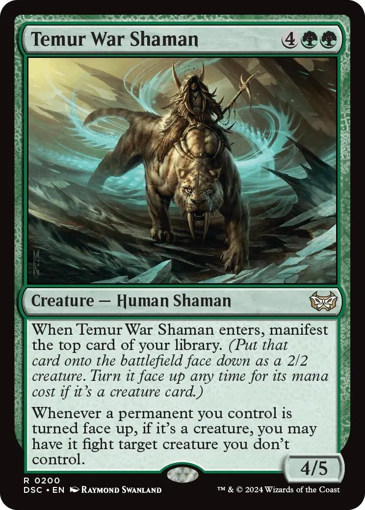 Temur War Shaman [Duskmourn: House Of Horror Commander] 1