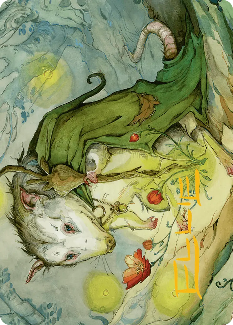 Tender Wildguide Art Card (Gold-Stamped Signature) [Bloomburrow Art Series] 1