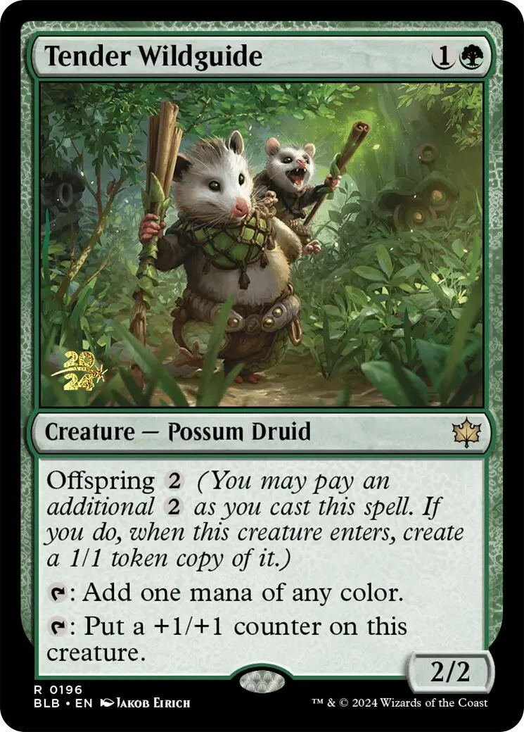 Tender Wildguide [Bloomburrow Prerelease Promos] 1